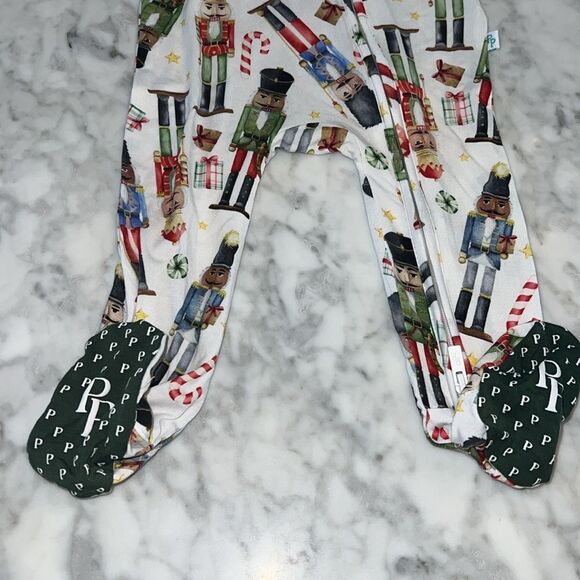 NWT POSH PEANUT NUTCRACKER FOOTIE 6/9M - Picture 2 of 5